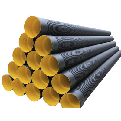 Pipa Drainase HDPE DN600 Hitam SN16 Pipa Gorong-gorong HDPE Bergelombang